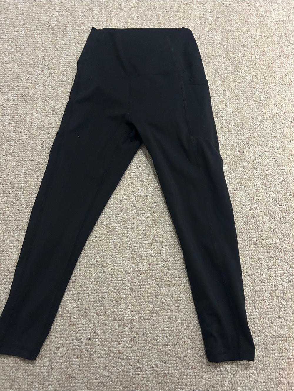 Women’s or Kids Black Cropped Active Leggings